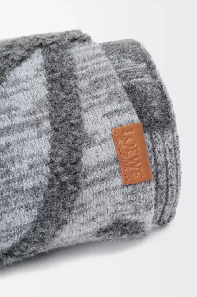 Écharpe en laine et cachemire Mélange gris