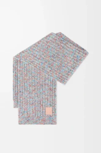 Écharpe en laine et cachemire multicolore