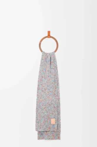 Écharpe en laine et cachemire multicolore