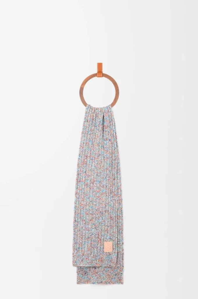 Écharpe en laine et cachemire multicolore