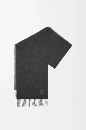 Écharpe en laine et cachemire Noir/Gris