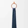 Écharpe en soie et laine Bleu marine