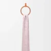 Écharpe en soie et laine Rose glacé