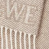 Écharpe LOEWE en mélange d&rsquo;alpaga et de laine Beige/Écru