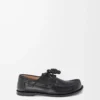 Chaussures bateau Campo en cuir de veau souple Noir