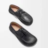Chaussures bateau Campo en cuir de veau souple Noir