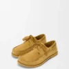 Chaussures bateau Campo en cuir de veau suédé Medium Tabacco