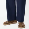 Chaussures à lacets en cuir de veau suédé marron