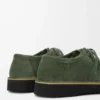 Chaussures à lacets Faro en cuir de veau suédé Sage