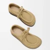 Chaussures à lacets Faro en cuir de veau suédé Sahara