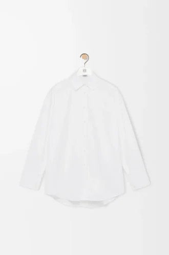 Chemise cape en coton Blanc