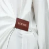 Chemise drapée en coton blanc