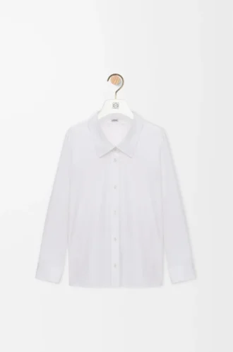 Chemise embellie en coton Blanc