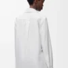 Chemise embellie en coton Blanc