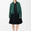Chemise embellie en coton noir
