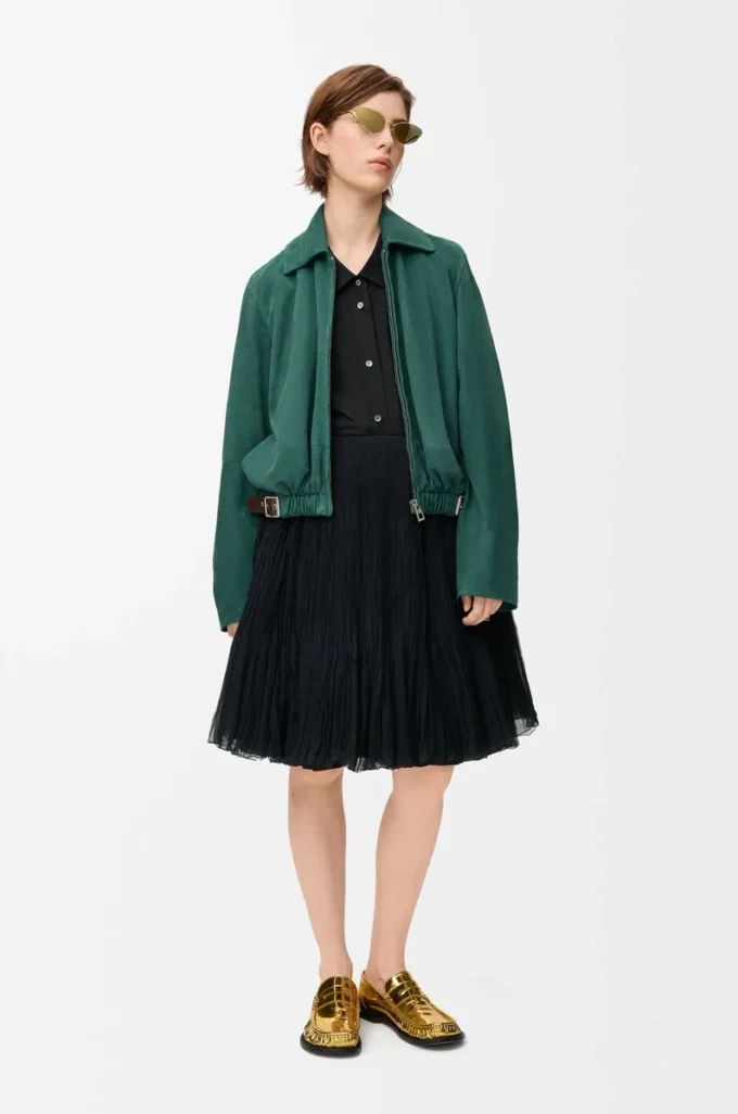 Chemise embellie en coton noir