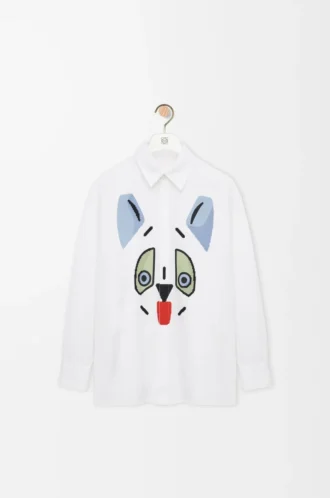 Chemise en coton blanc