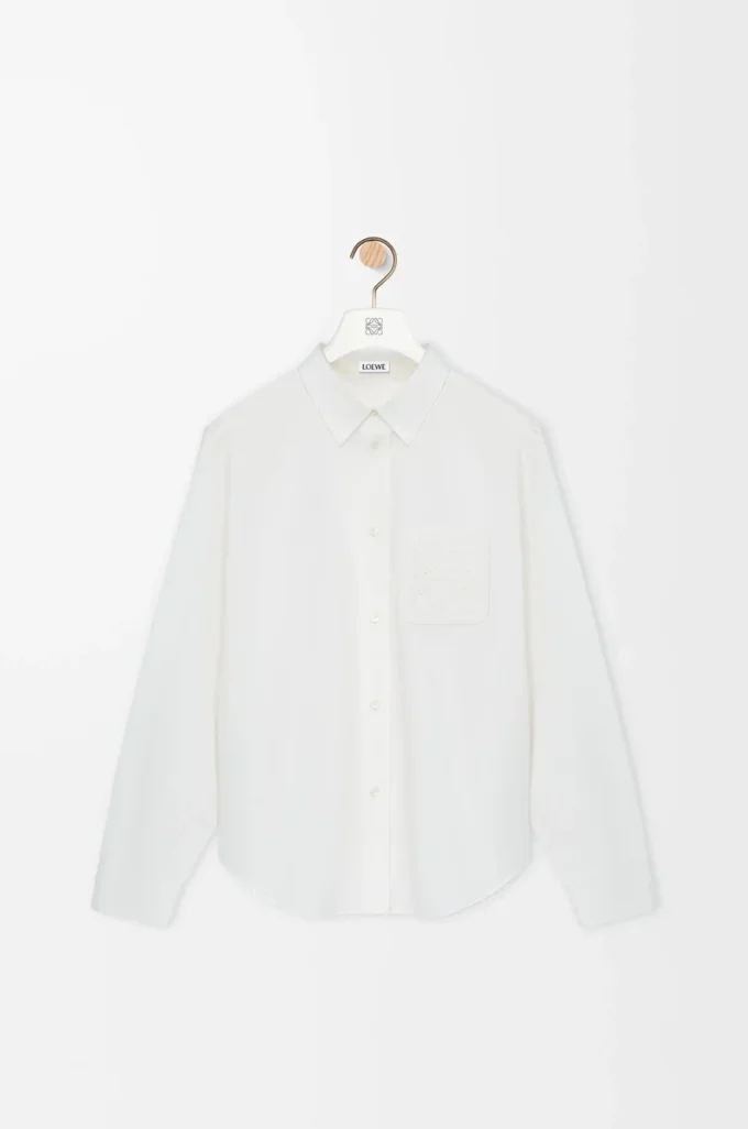 Chemise en coton blanc
