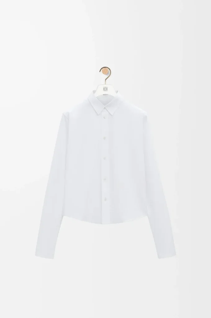Chemise en coton blanc