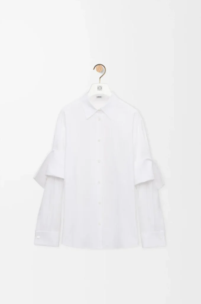 Chemise en coton blanc