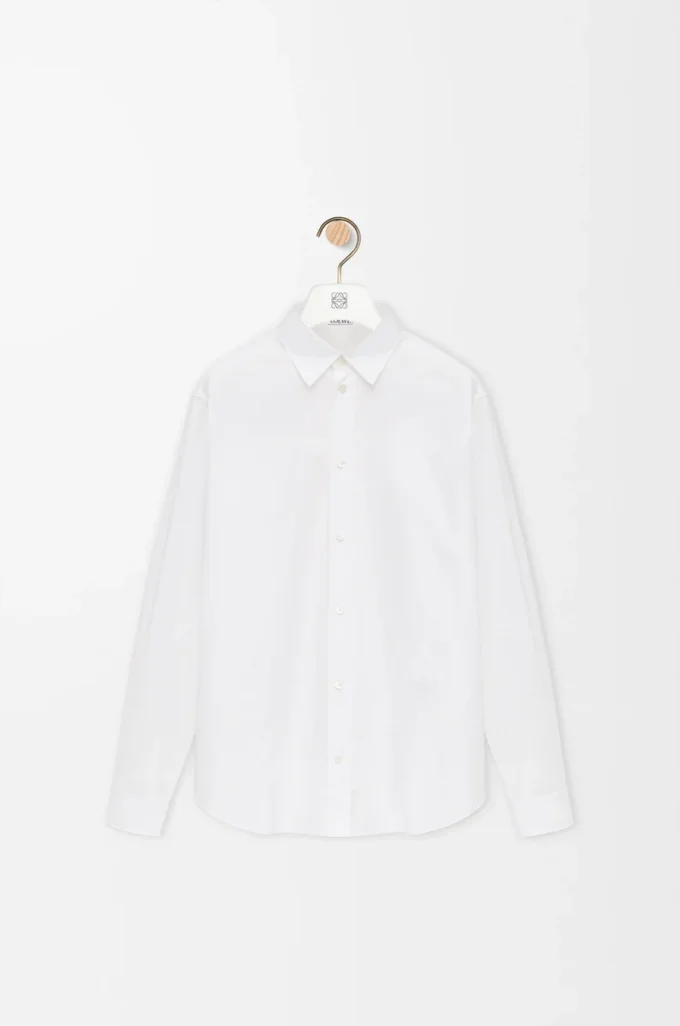 Chemise en coton blanc