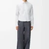 Chemise en coton blanc
