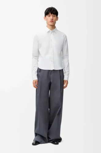 Chemise en coton blanc