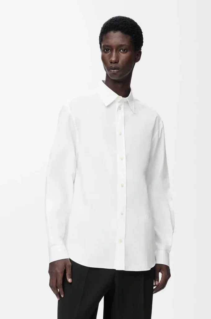 Chemise en coton blanc
