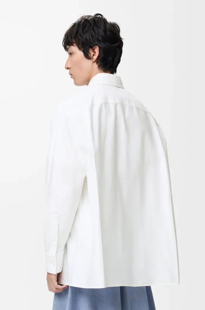 Chemise en coton blanc