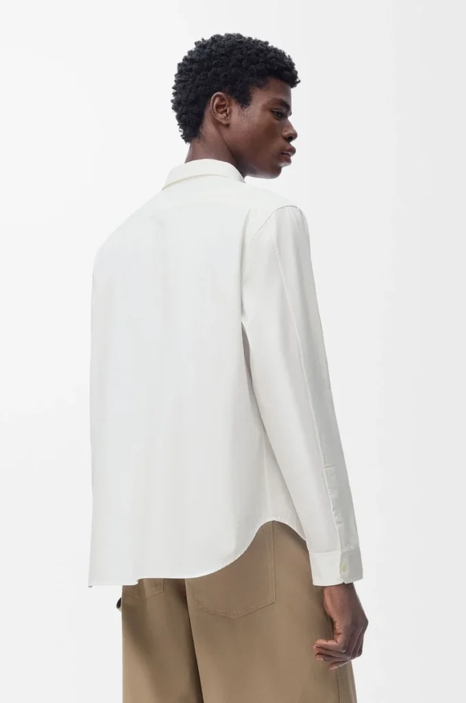 Chemise en coton blanc
