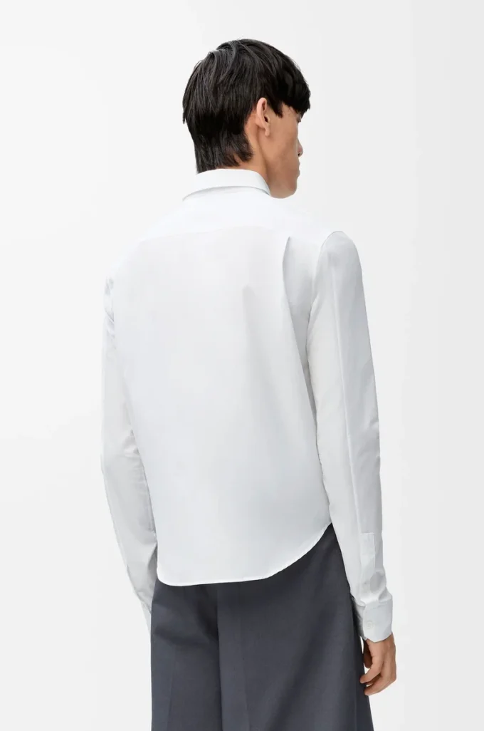 Chemise en coton blanc