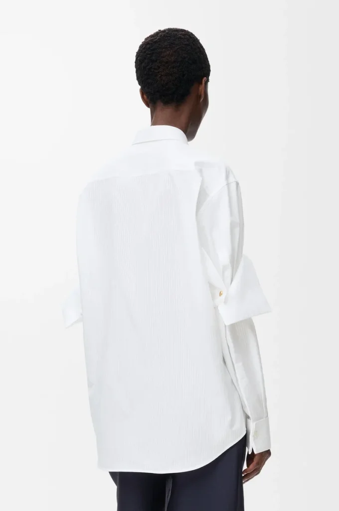 Chemise en coton blanc