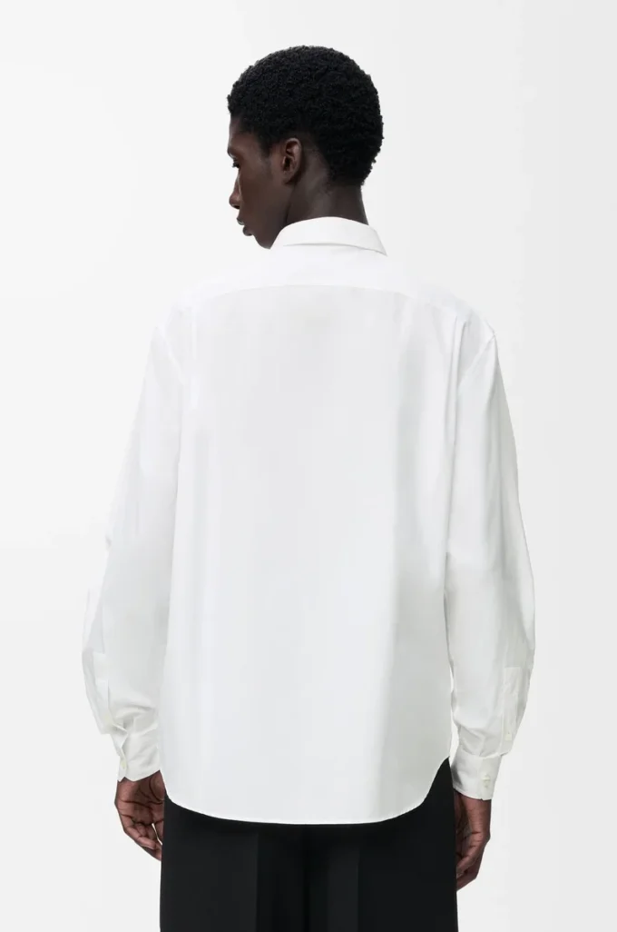 Chemise en coton blanc