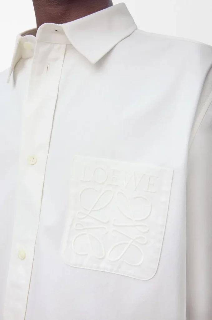 Chemise en coton blanc