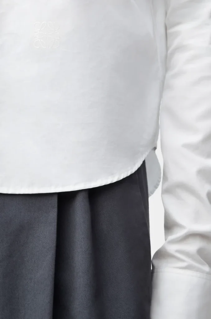 Chemise en coton blanc