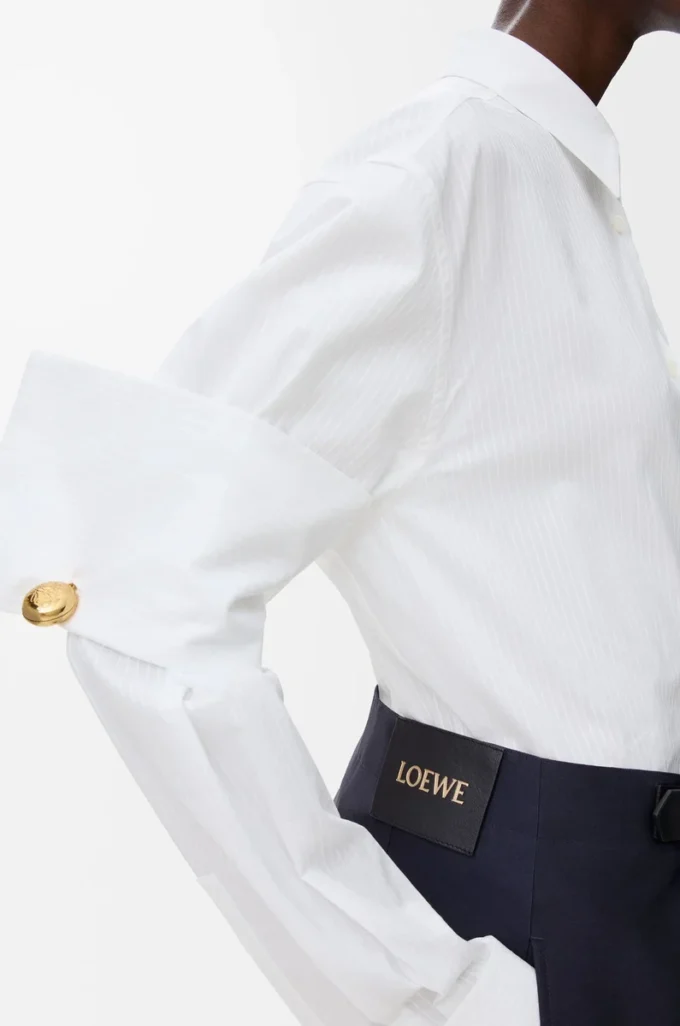 Chemise en coton blanc