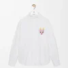 Chemise en coton blanc/multicolore