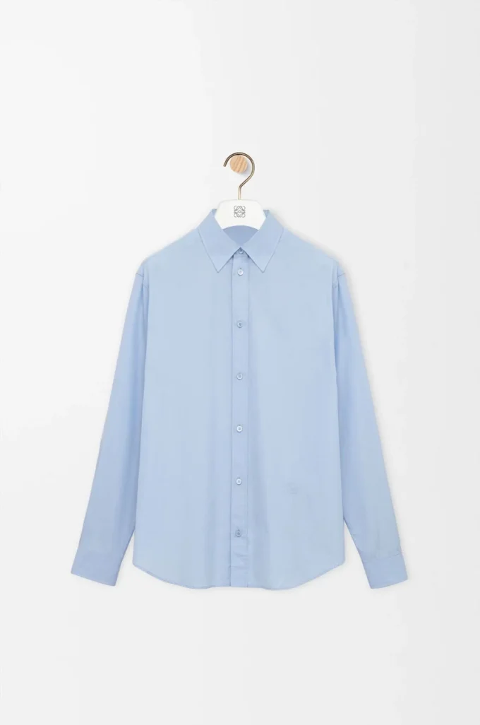 Chemise en coton bleu clair Chemise en coton bleu clair