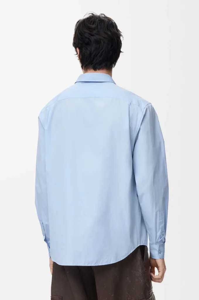 Chemise en coton bleu clair Chemise en coton bleu clair