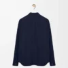 Chemise en coton bleu marine