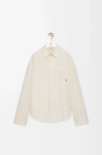 Chemise en coton écru