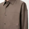 Chemise en coton kaki