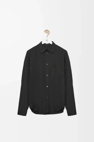 Chemise en coton noir