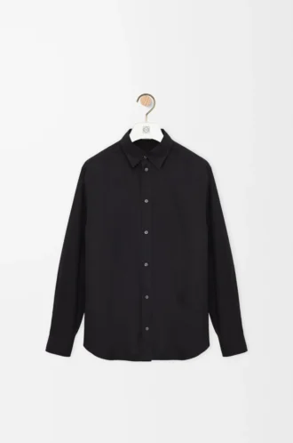Chemise en coton noir