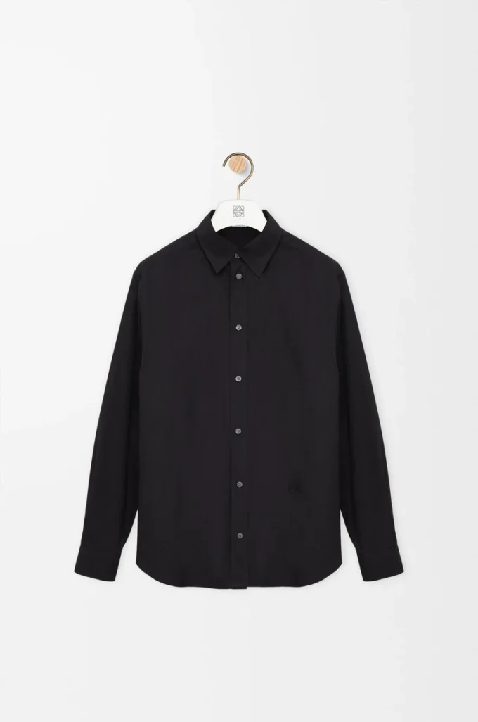 Chemise en coton noir