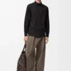 Chemise en coton noir
