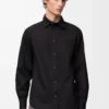 Chemise en coton noir