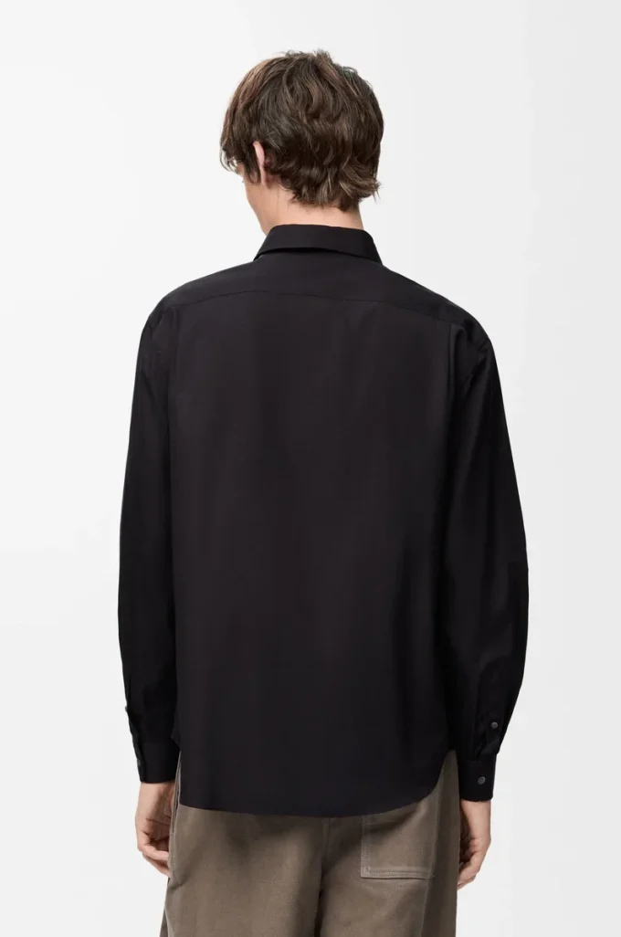 Chemise en coton noir