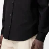 Chemise en laine Noir