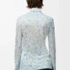 Chemise en viscose Blanc/Bleu